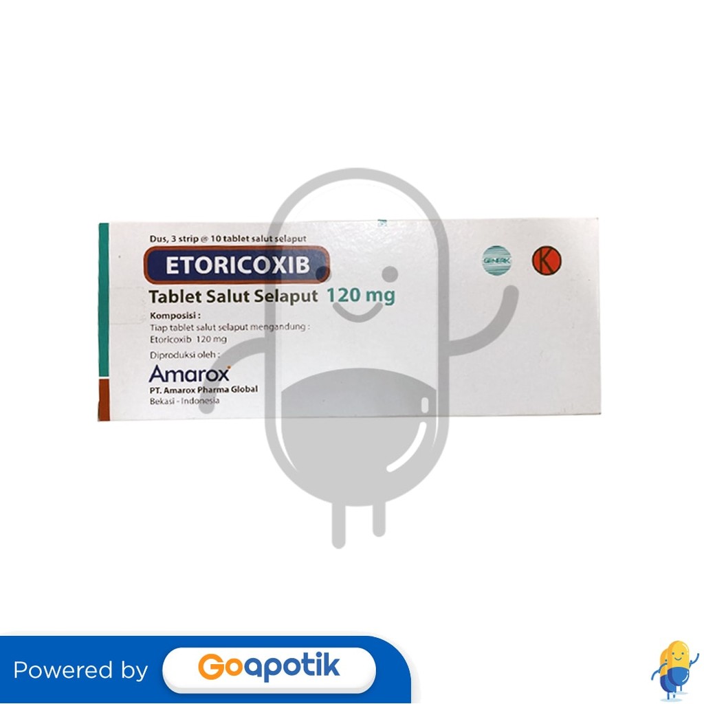 Etoricoxib Amarox 120 Mg Box 30 Tablet