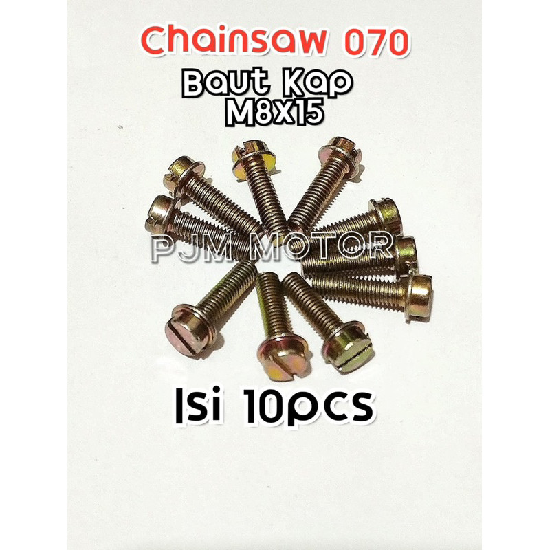 

070 Baut kap atas Stud recoil starter Mesin chainsaw senso sinso besar 070 Harga per 10 buah amplas