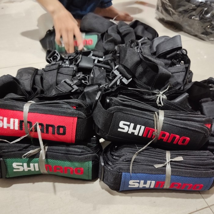 tas pancing rod belt ryobi bordir tas selempang