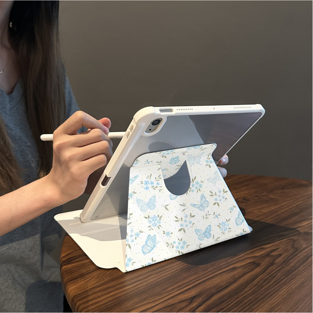 Cocok untuk ipad gen 10 tablet case pelindung lucu kreatif ipad air 5 rotasi ipad pro 11 inci 360° i
