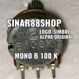 POTENSIO MONO B100K B 100K ORIGINAL ALPHA THE BEST QUALITY