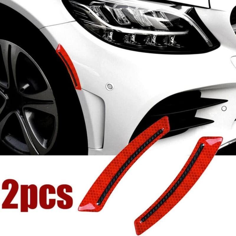Sticker Reflector 3D 2pcs Wheel Fender Stiker Reflektor Atas Ban Mobil