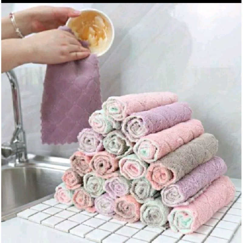 Kain Lap Anti Minyak Microfiber / Lap Anti Minyak / Lap cuci piring