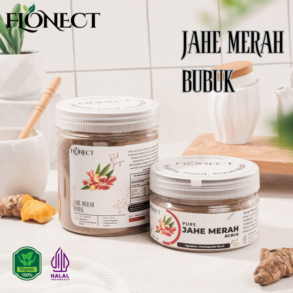 

Jahe Merah asli bubuk Organic 250gr 150gr by Flonect