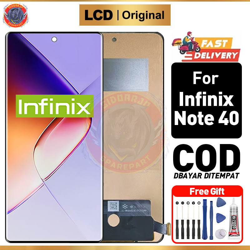 LCD Infinix Note 40 X6853 Original Fullset Ori Asli Touchscreen Hp For Glass Touch Screen Digitizer