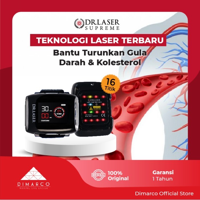DR LASER SUPREME 16 TITIK Teknologi Alat Terapi Laser Jam Tangan