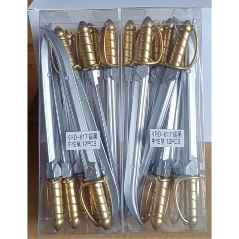 

12pcs Pulpen Bentuk Pedang 618