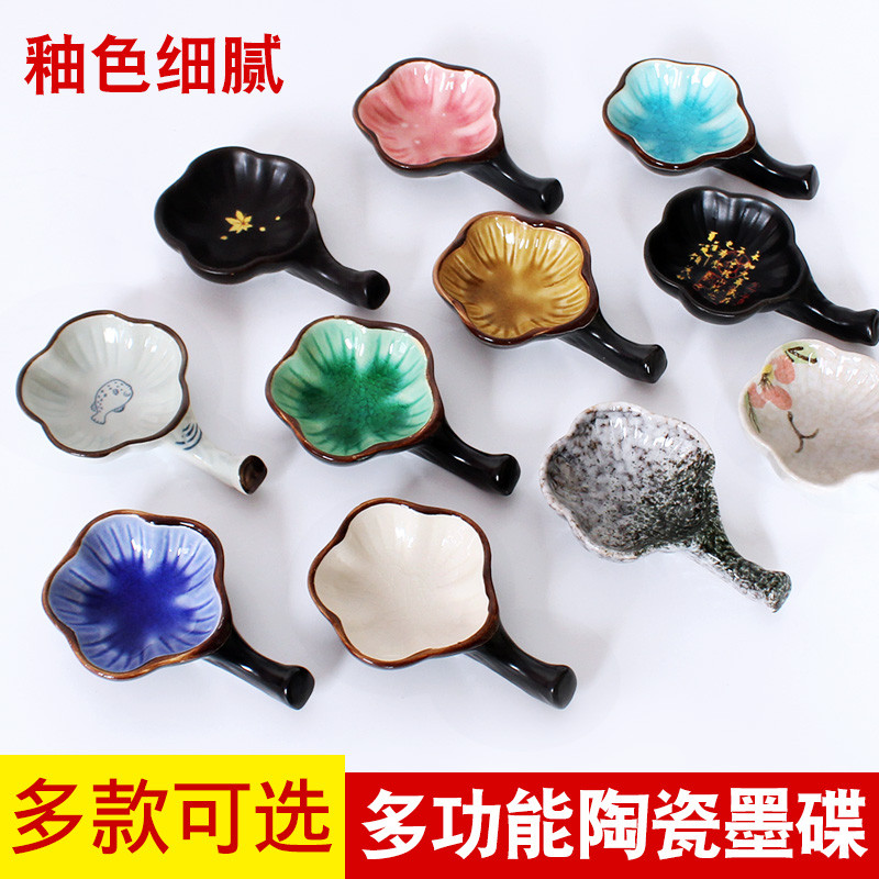 

Brush Chinese Painting Calligraphy Utensils Ceramic Ink Dish Holder Pen Put Licking Small Water Butterfly