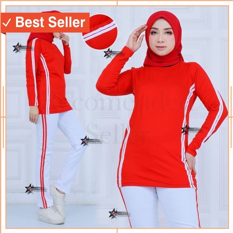 Kekinian Sport Olahraga Senam zumba aerobik Gym Murah / Setelan Baju Senam Wanita / Stelan Baju Olah