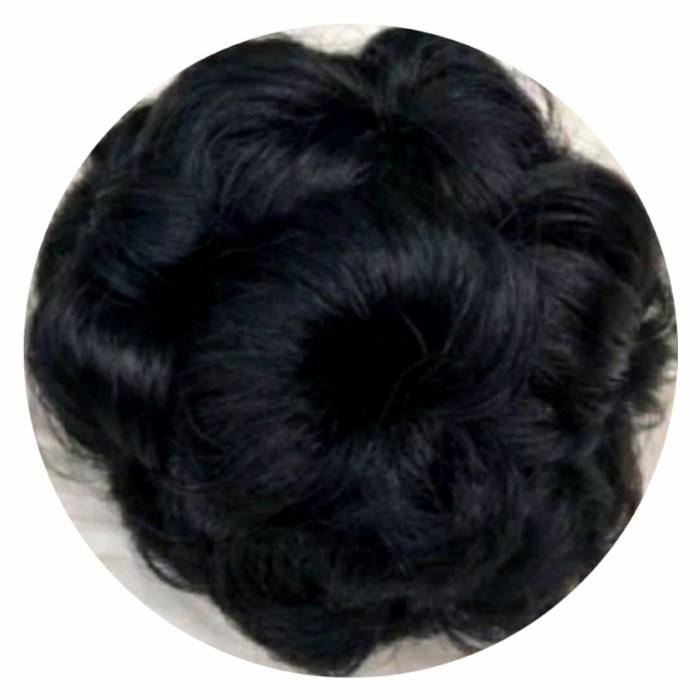 Cepol Sanggul Modern Sanggul Palsu Mini Rambut Palsu Wanita - Hitam
