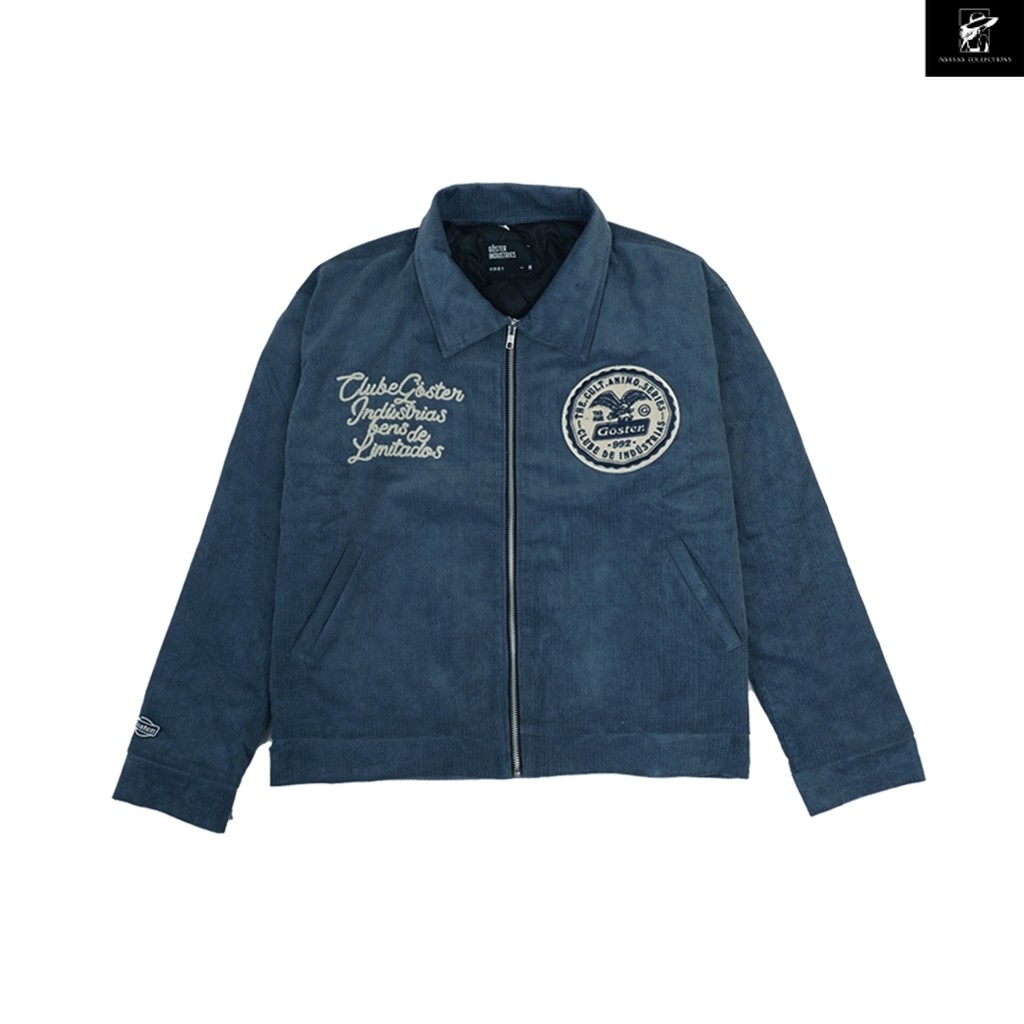 Goster Work Jacket Boxy Fit Corduroy - Vermont Denim Blue
