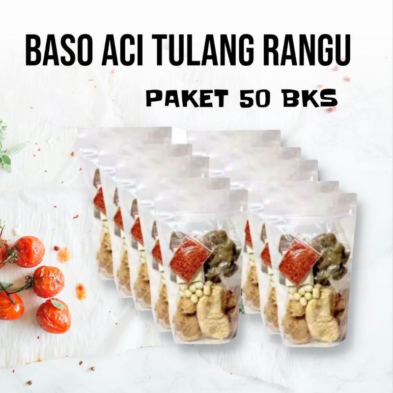 

Baso Aci tulang rangu paket 50 pcs harga reseller