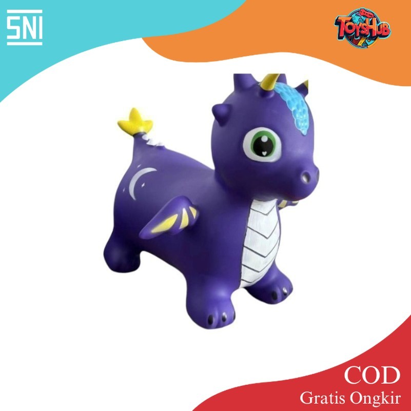 ToysHub Mainan Anak ANIMAL JUMPING KARET Kuda Kudaan Karet Animal Ada Suara Dan Lampu Anak Mainan To
