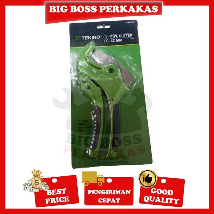 

TEKIRO GT-PC215 PVC Pipe Cutter 42 mm Alat Potong Gunting Pipa Plastik