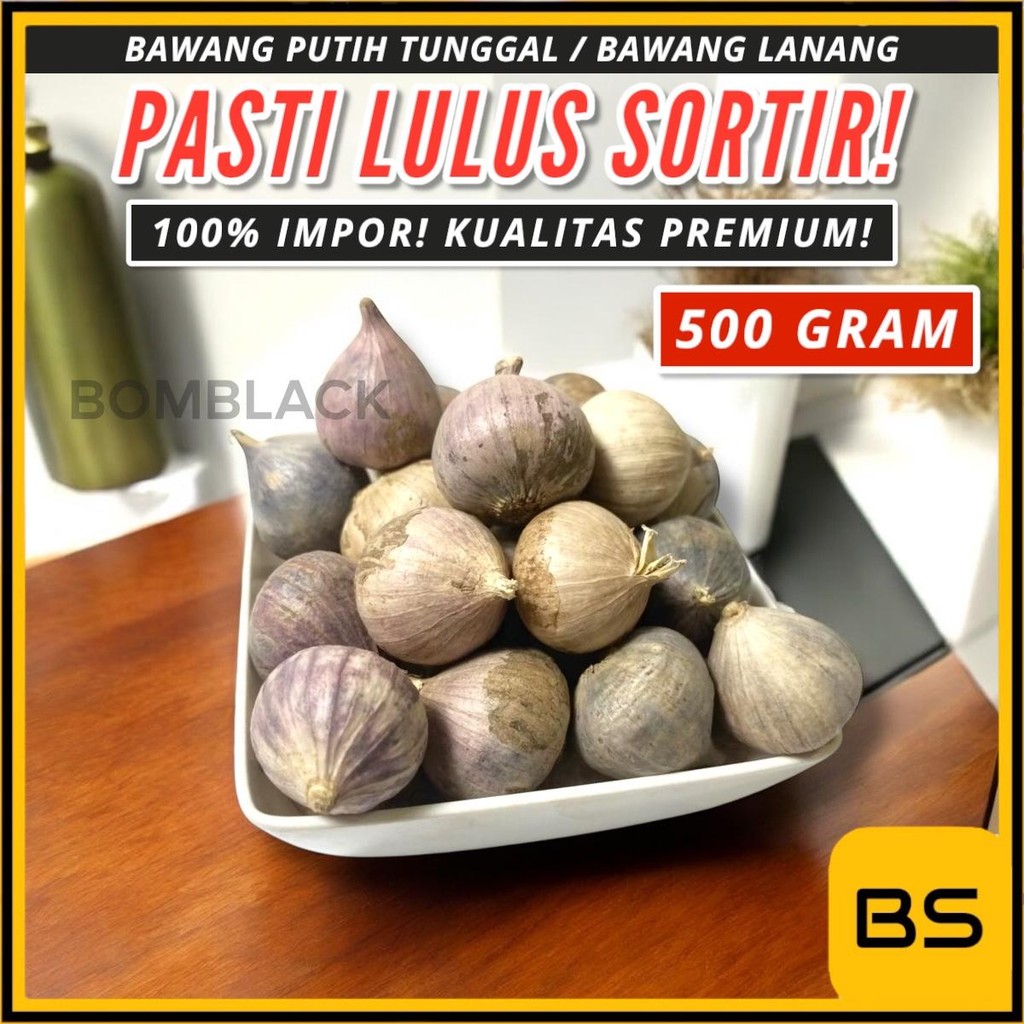 

IMPORT Bawang Putih Tunggal / Lanang Fresh Import Sedang Kecil 500gram 500gr