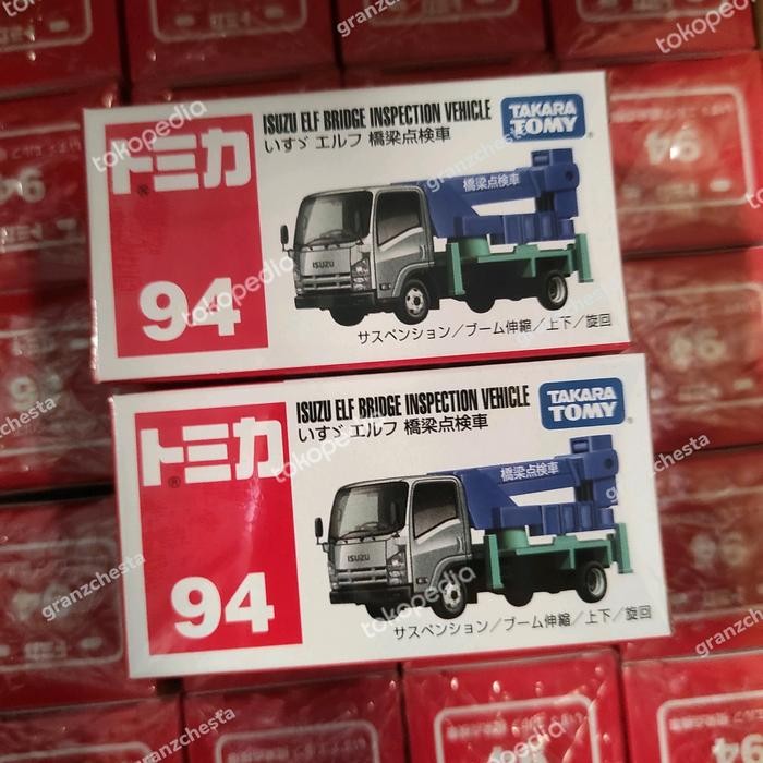 DIECAST TOMICA REGULER #94 ISUZU ELF BRIDGE INSPECTION VEHICLE MINIATUR