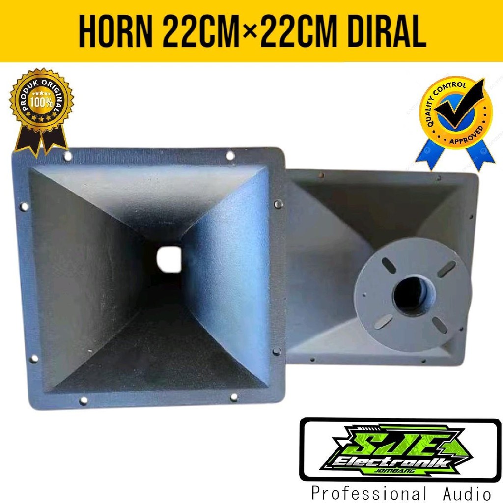 HORN TWITER DRAT/BAUT 22cm ×22cm diral  Speaker Logam
