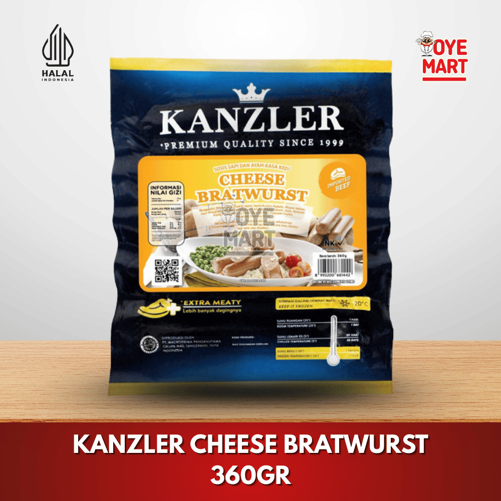 

KANZLER CHEESE BRATWURST 360GR