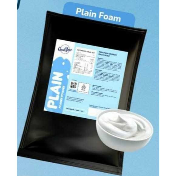 

Qudyew plain foam powder topping minuman plain premium maciato macchiato serbuk minuman busa kopi coffee teh tea rasa susu manis 1kg