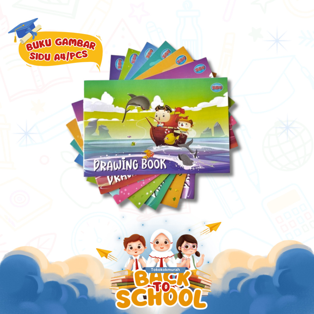 

BUKU GAMBAR DRAWING BOOK A4 A3 SIDU / VISION