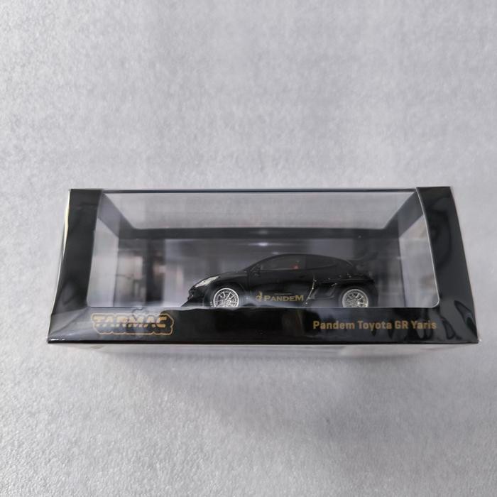 DIECAST TARMAC WORKS TOYOTA PANDEM GR YARIS BLACK
