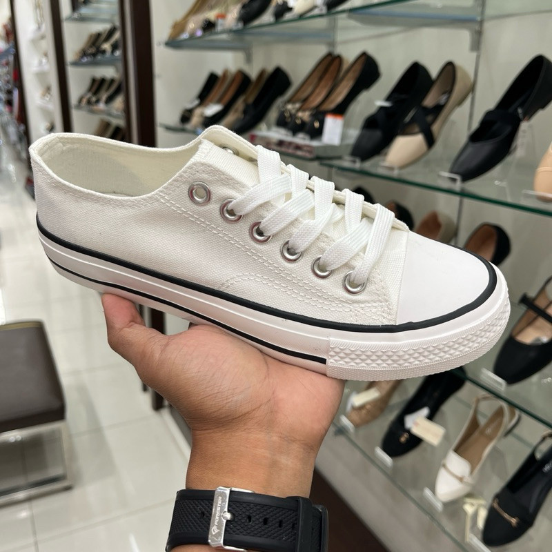 PROMONevada Nevada Sepatu Sneakers Original Putih Tali Wanita 36-40READY