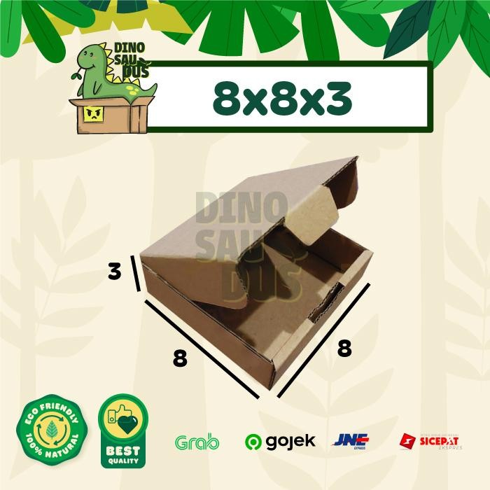

8x8x3 CM KARDUS Pizza Corrugated Packaging Box packing Diecut