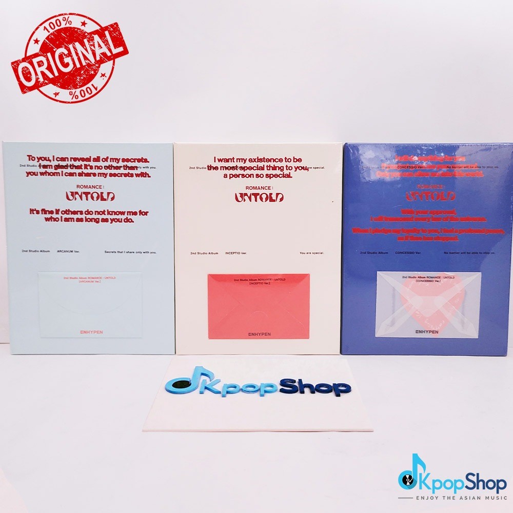 ZARISHOP.ID Album ENHYPEN - ROMANCE : UNTOLD Photobook Version [ORIGINAL KPOP ALBUM]