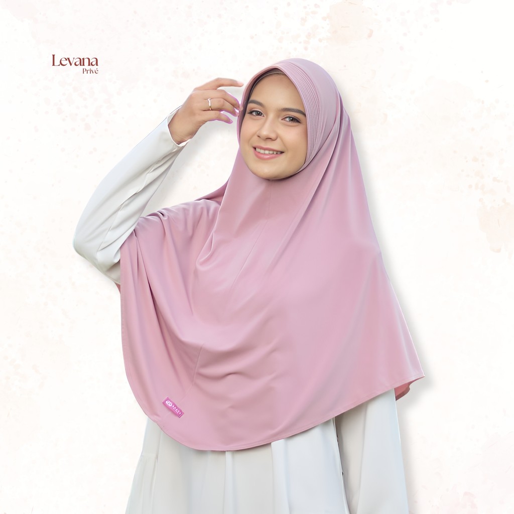 Levana Scarf Haura Series – Hijab Instan Khimar Jersey Spandex Premium | Jilbab Pet Tebal Syari | Ke