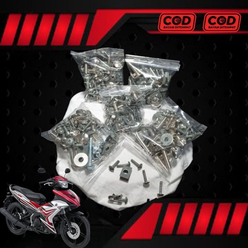 COD Baut Full Body Jupiter MX 150 / Baut Fullset body halus body kasar Yamaha Jupiter MX king 150