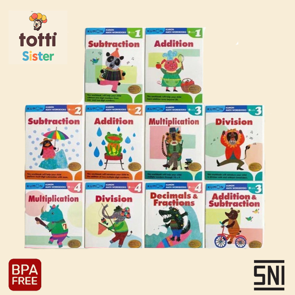 Kumon Primary Math Workbooks / Buku latihan Matematika kelas SD