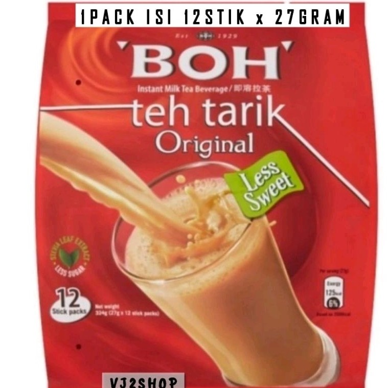 

Boh Teh Tarik Original Kurang Manis/Less Sweet With Stevia Leaf