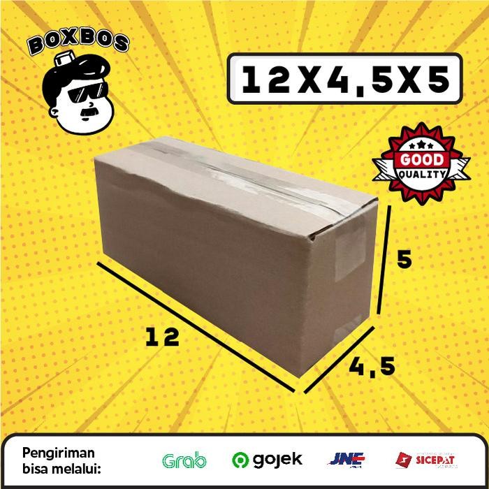 

KARDUS BOX uk 12x4,5x5 CM Kotak Packaging Corrugated SHEET POLOS