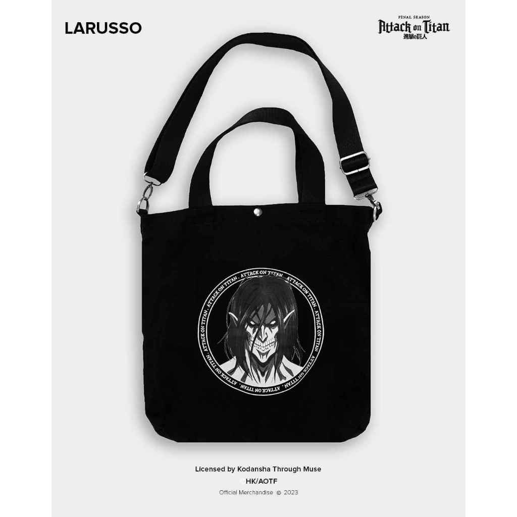 Larusso | Attack on Titan Tote Bag Eren Titan