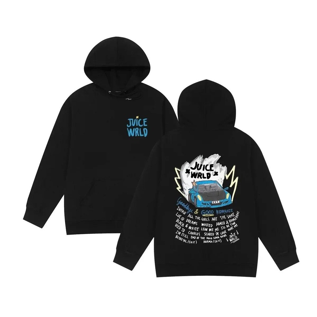Bilara Hoodie Mobil Juice Wrld Tebal Premium M-5XL Pria Wanita Terbaru Trend Hip Hop Korean