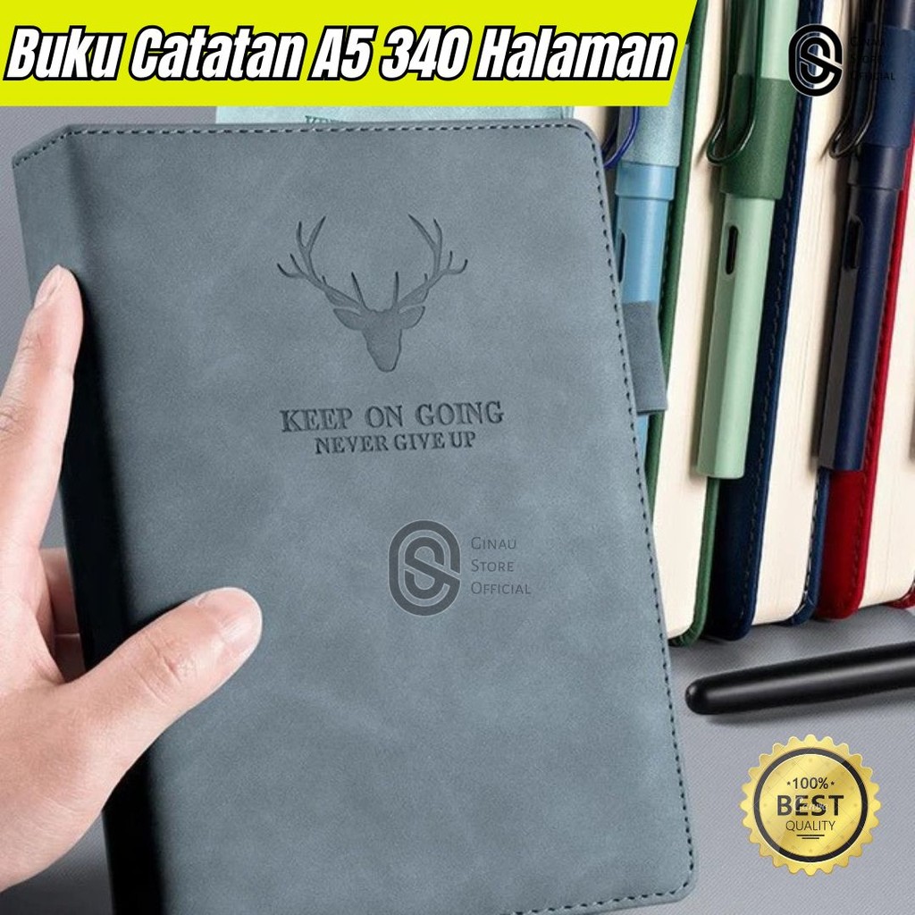 

Buku Catatan A5 Notebook Notepad Agenda Jurnal Kerja Planner Meeting Hardcover 340 Halaman 80GSM
