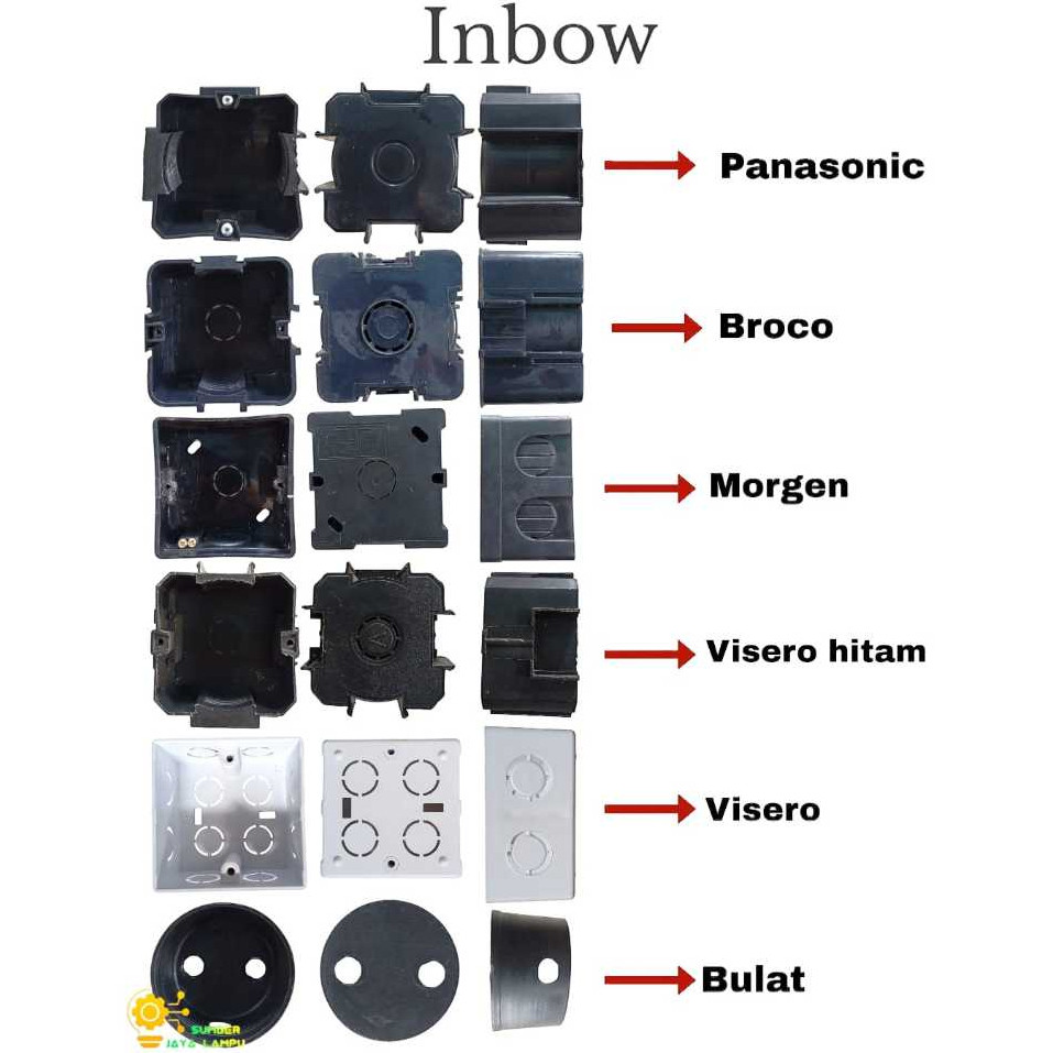 Inbow Dus Kotak HITAM Dan PUTIH