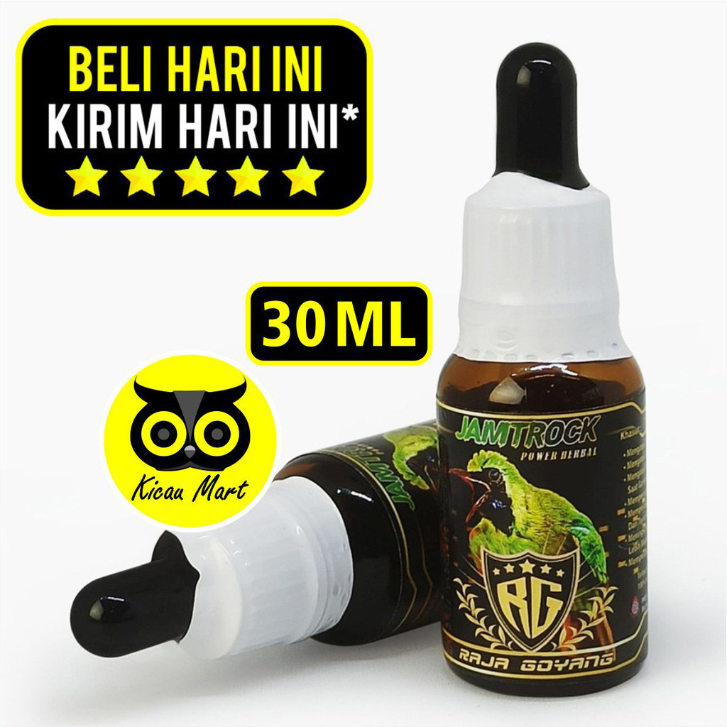 KICAU MART JAMTROCK RG CUCAK IJO VITAMIN SUPLEMENT OBAT PENGGACOR DOPING BURUNG CUCAK IJO JAMU BURUN