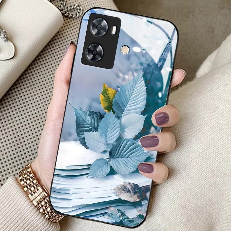 Casing Kaca Tempered For Oppo A57 4G A52 A53 2020 A53s A54 A54s A55 4G A55 5G A55s 5G A56 5G A57s A5