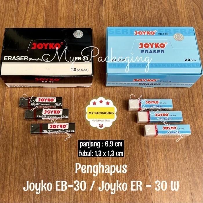 

Eraser / Penghapus Pensil Joyko Kecil EB-30 ER-30 1 Pak / 30 Pcs