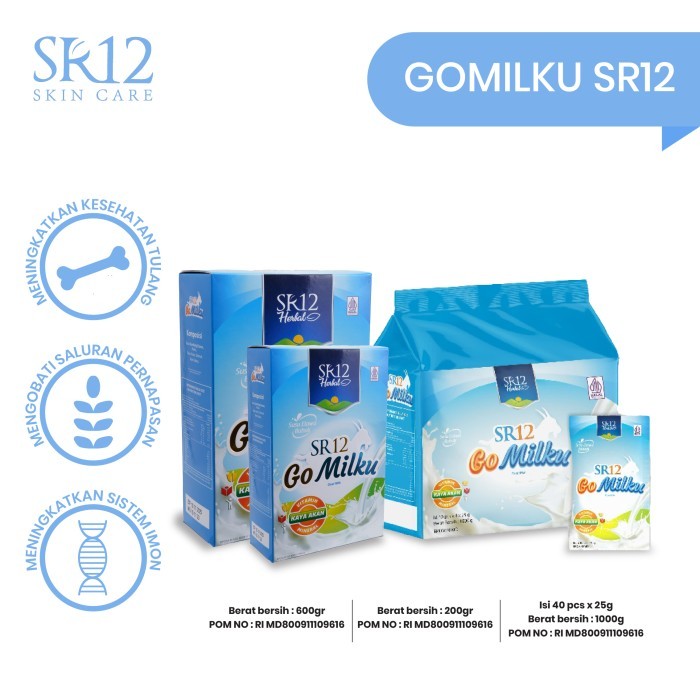 

SR12 Go Milku Susu Kambing Etawa Kemasan Bag Isi 40 Sachet - Original