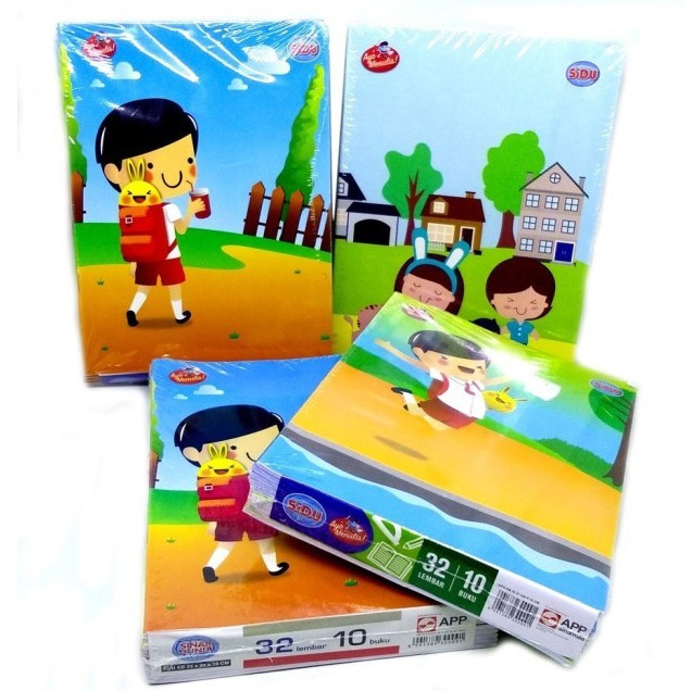 

bib (10pc) Buku Tulis Sinar Dunia SIDU isi 32 lembarrr/buku tulis