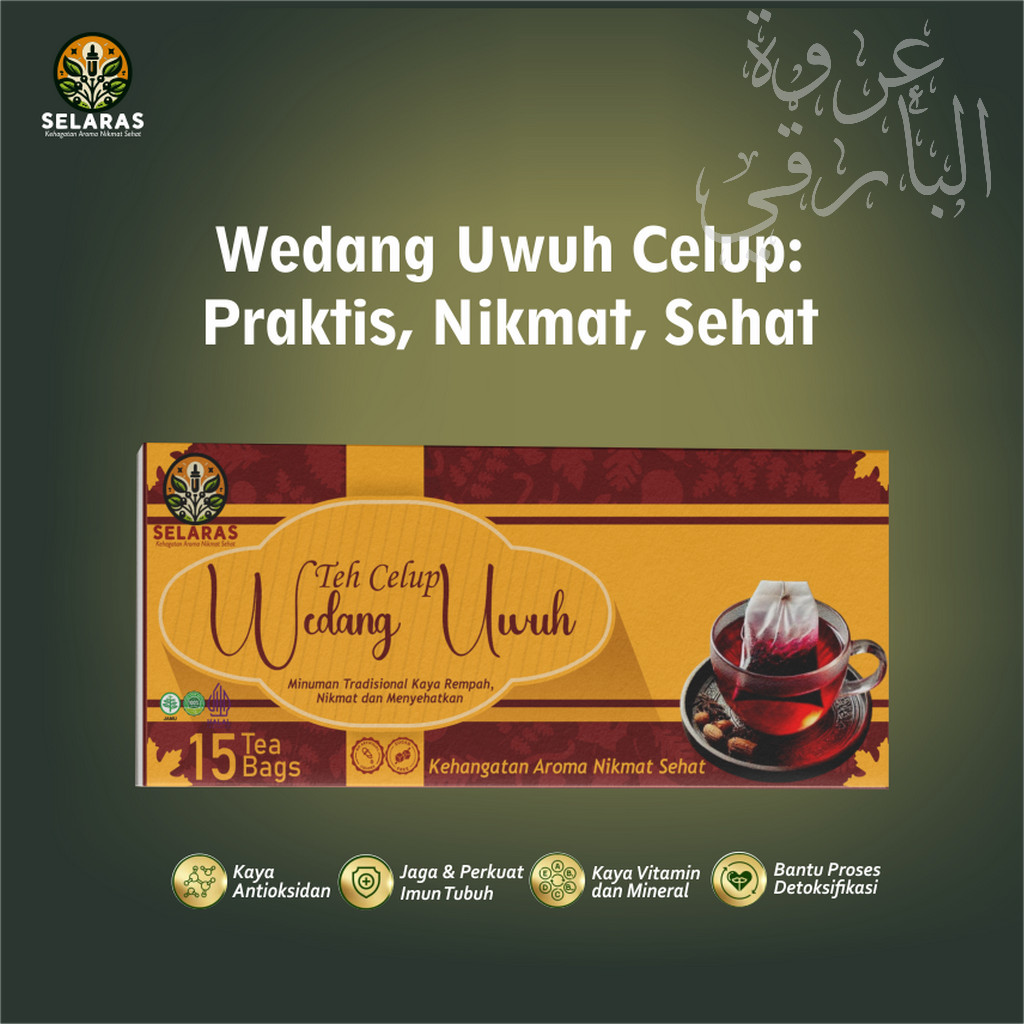 

Teh Celup Wedang Uwuh / Teh Herbal Isi 15 - 25 Kantong Teh