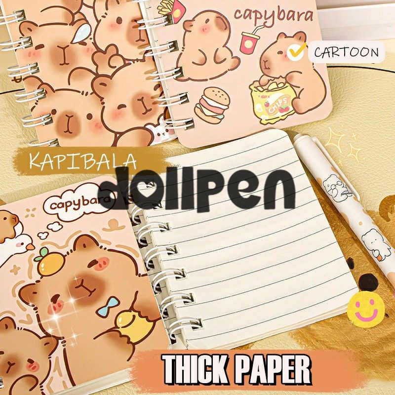 

【qing】Buku catatan saku siswa capybara A7 yang lucu buku catatan horizontal hadiah anak-anak