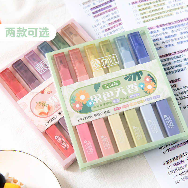 

6PCS Spidol Warna Warni 1 Set Highlighter Pulpen Aesthetic Spidol Stabilo Pastel Barang Aesthetic Highlighter Stabilo Lucu Study Stuff Alat Tulis