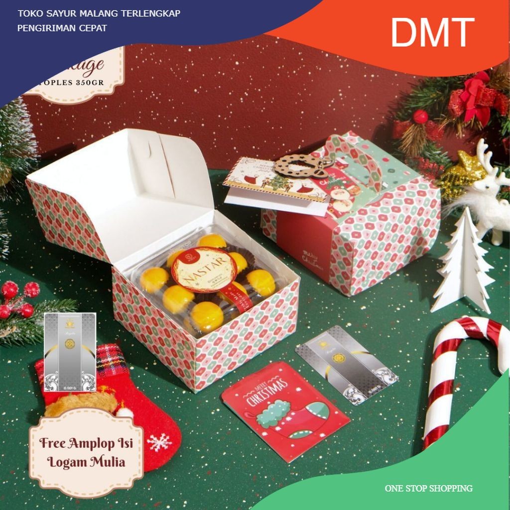 

Hampers Natal Premium Gift (toples 350gr/2x200gr)/Santa Package/Christmas Hampers (Model 5)