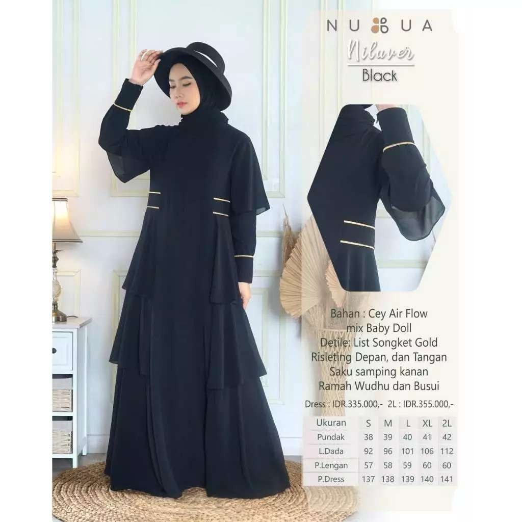 GAMIS NUBUA NILUVER BLACK