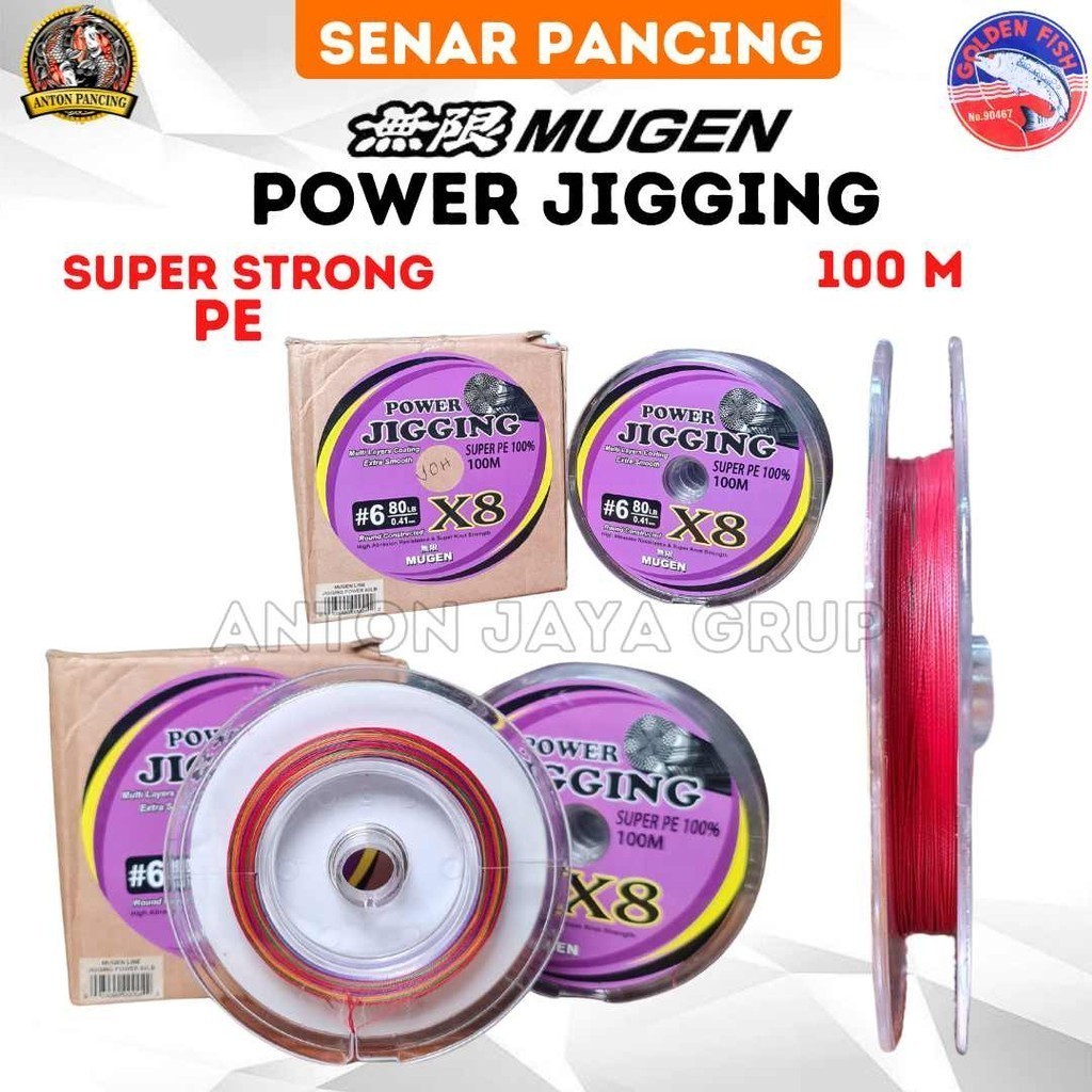 Senar Pancing PE Mugen Power Jigging X8 Super Kuat Dan Lembut