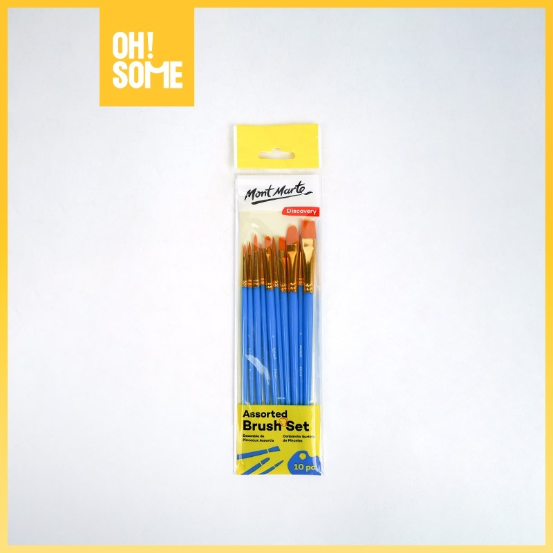 

OHSOME - Mont Marte Assorted Brush Set Kuas Lukis 4/10pcs