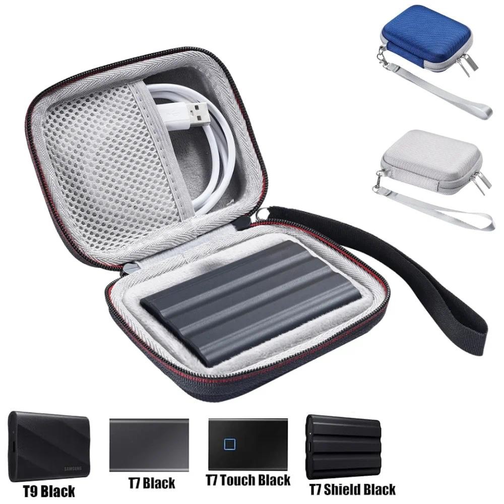 

EVA Hard Carrying Case Anti-Scratch Travel Storage Bag External Hard Drive Bag for Samsung T7 Shield/T9 4TB/2TB/1TB Portable SSD